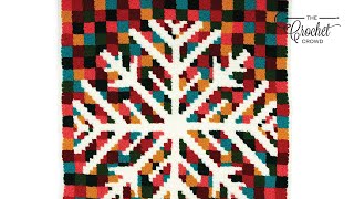 Digital Snowflake Incredible Crochet Blanket  PREVIEW  The Crochet Crowd [upl. by Llednahc]