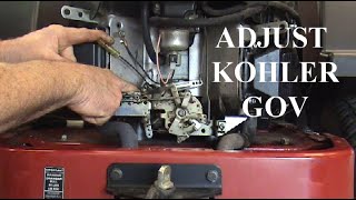 KOHLER Governor Adjustment Kohler VTwin Step by Step Easy Fix [upl. by Eenaffit875]