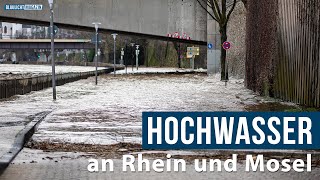 Hochwasser an Rhein und Mosel am 31012021 [upl. by Broek]