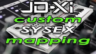 Custom MIDI control mappings to the JDXI using system exclusive [upl. by Mollie]