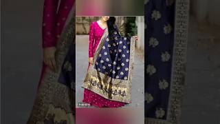 Taffeta silk designer gown with dupatta newcollection style fashion short [upl. by Sset]