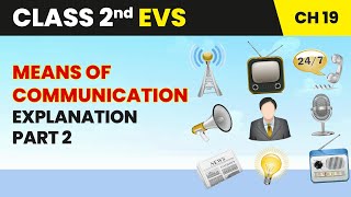 Means of Communication  Explanation Part 2  Class 2 EVS Chapter 19  CBSE 202425 evs [upl. by Otcefrep803]