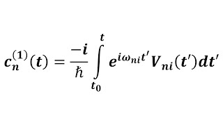 Time Dependent Perturbation Theory Part 2 Of 2 The Dyson Series  Quantum Mechanics [upl. by Siuol]