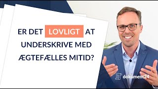 Det er ulovligt at skrive under med Ægtefælles MitID [upl. by Albertson]