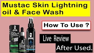 Mustac Skin Lightning Oil amp Face Wash  muuchstac face wash  muuchstac skin lightening oil [upl. by Anivel]