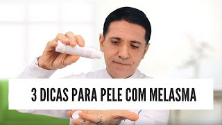 3 DICAS PARA PELE COM MELASMA  Biosole Fluid FPS 90  ADA TINA [upl. by Naiviv535]