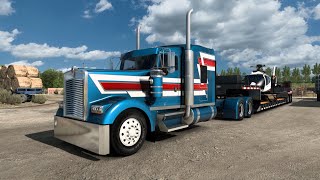 Helicopter Transport  Kenworth W900  Lowboy [upl. by Cletus]