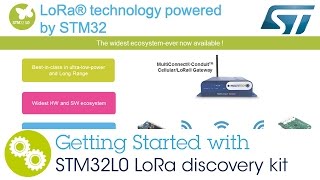 STM32L0 LoRa discovery kit Getting started [upl. by Elicec]