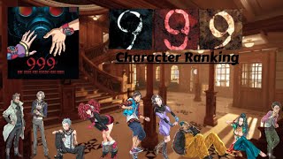 Zero Escape 999 Character Ranking [upl. by Yerkovich]