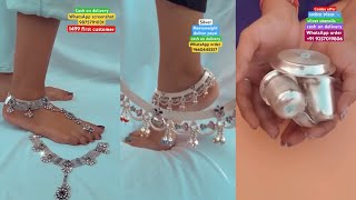 New latest designer silver jewellery collection 2024  KHUSHBU JEWELLERS  viralvideo [upl. by Osana]