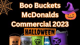 Boo Buckets McDonalds Commercial 2023  US Happy Meal Toys [upl. by Oad]