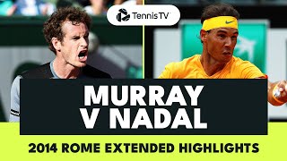 EPIC Rafael Nadal vs Andy Murray QuarterFinal 🔥  Rome 2014 Extended Highlights [upl. by Higinbotham16]