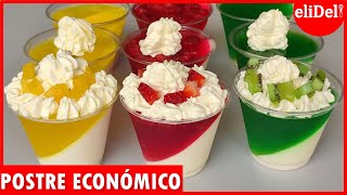 Postre ECONÓMICO Gelatina Con 3 Leches Para VENDER [upl. by Nivar]