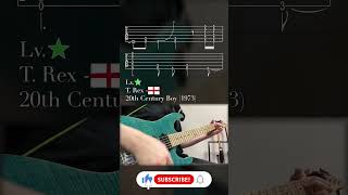 T Rex 20th Century Boy  GuitarTAB guitarcover guitartab trex 20thcenturyboy [upl. by Eb]