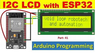 41 ESP32 I2C LCD 16x2 with ESP32 and Arduino [upl. by Anait709]