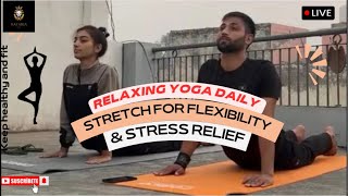 Daily Yoga Session for beginners  Hindi  Stretching amp Flexibility  AtHome  Workout  yoga [upl. by Nesila]