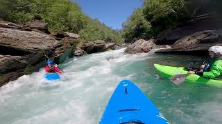 Whitewater kayaking Ekstremsportveko day 2 [upl. by Enilrem]