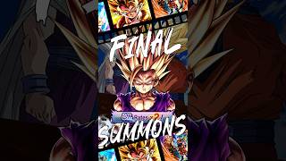 FINAL SUMMONS ON ULTRA GOHAN  Dragon Ball Legends Summons dragonballlegends dblegends [upl. by Gracie618]