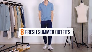 8 Summer Outfits for Men  Men’s Style amp Outfit Inspiration for Summer 2020 [upl. by Ardnal]