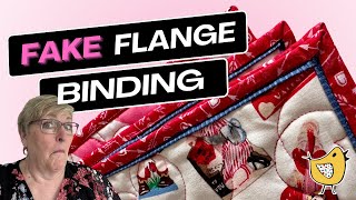 How To Sew Perfect Faux FAKE Flange Binding  The Tutorial [upl. by Kerry]