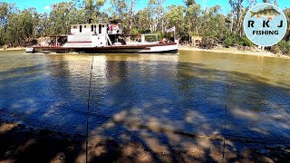 Murray River fishing in Echuca Moama [upl. by Ahsym]