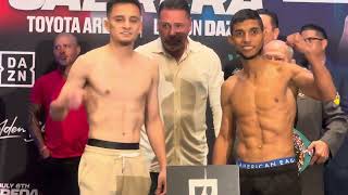 Tito Acosta vs Ricardo Sandoval PesajeWeigh In [upl. by Eoz430]