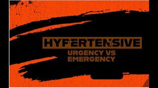 Hypertensive URGENCY vs Hypertensive EMERGENCY [upl. by Ardua566]