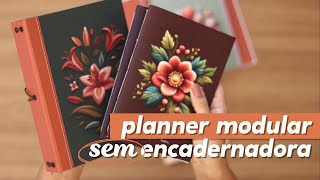 Planner Trimestral Modular  Lançamento  Tutorial de case para caderninhos [upl. by Suivatco]