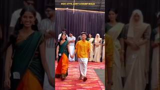 Ramp walk couples Vs solo 😍 College life rampwalk couplegoals kerala collegelife manasilaayo [upl. by Eicyac]