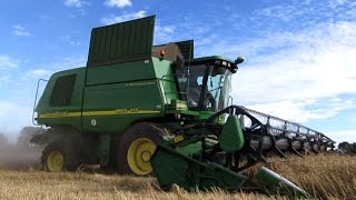 JOHN DEERE 9880i STS cosechando trigo TEMUCO CHILE [upl. by Aveneg]