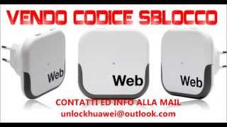 CODICE SBLOCCO HUAWEI E3131  E3351 E353  E183  E173 WEB CUBE 216 [upl. by Ranee]