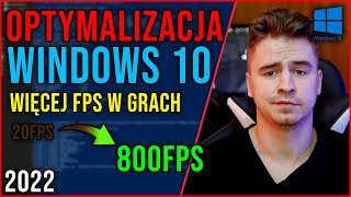 JAK MIEĆ WIĘCEJ FPS W GRACH NA WINDOWS 10 😲 Windows 10 Październik 🔥 2022 nowy film w opisie [upl. by Elyrehc]