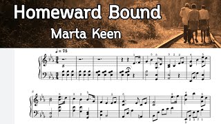 Homeward Bound  Piano Sheet Music  Marta Keen  By Sangheart Play [upl. by Bishop]