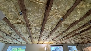 Soundproofing a ceiling with acoustic bracket  Timelapse [upl. by Nagirrek631]