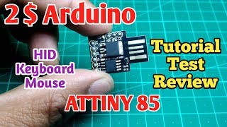 How to use Digispark ATtiny85 smallest amp cheapest Arduino compatible board [upl. by Ecirtnahc]