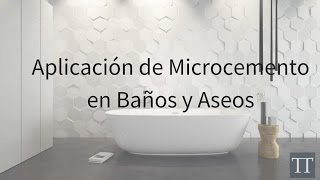 VideoAplicación de Microcemento Baños RESULTADO INCREÍBLE [upl. by Iloj]