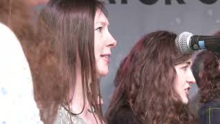 Cecil Sharp House Choir with leader Rose Martin on St Georges Day in Trafalgar Square April 2023 [upl. by Namhar208]