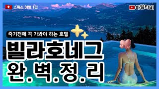 스위스🇨🇭  죽기전 꼭 가봐야 한다는 빌라 호네그 다녀왔어요❤️ 완벽정리 꿀팁 신혼부부 vlog 빌라호네그 villahonegg 스위스여행 mustwatch [upl. by Acirne]