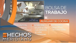 Bolsa de trabajo  Se solicita auxiliar de cocina [upl. by Ycats]