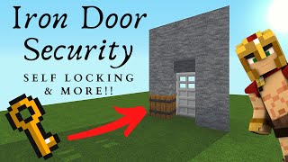 Minecraft Iron Door With Security System Lockout Switch MORE [upl. by Orlanta927]