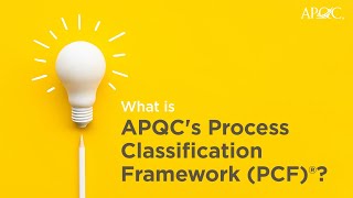 Learn What the Process Classification Framework PCF Is [upl. by Agiaf]