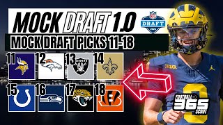 Mock Draft JJ McCarthy To The Vikings Broncos Raiders or Seahawks [upl. by Lleuqar401]