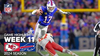 Kansas City Chiefs vs Buffalo Bills  2024 Week 11 Game Highlights [upl. by Comras]