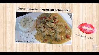 Thermomix® TM 5  Curry Hühnchenragout mit Kokosmilch [upl. by Ytsim]