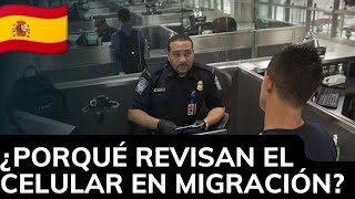 😱📱así REVISAN TU CELULAR EN MIGRACIÓN ESPAÑA 2023🇪🇸 [upl. by Ecniv]