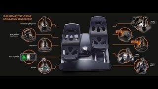 THRUSTMASTER TFLIGHT RUDDER PEDALS UnboxingDetailed Overview [upl. by Neveda352]