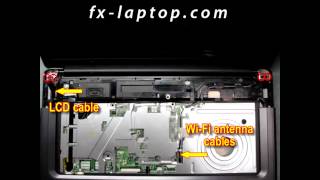 Disassembly Compaq Presario F700  replacement clean take apart keyboard screen battery [upl. by Nevah]