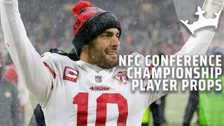 NFC Championship Player Props  Can Jimmy Garoppolo go over his Pass Yards Total [upl. by Ettevey595]