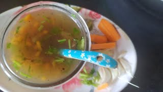 Ginger Garlic soup recipeHealthy soup recipe simple with home ingredients [upl. by Nickey]