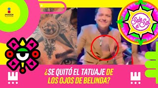 ¿Christian Nodal se modifica tatuaje de los ojos de Belinda  Sale el Sol [upl. by May]